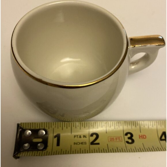 Vtg Hall Tom & Jerry Ball Shaped Replacement Punch Cup Gold Trim - Picture 11 of 14